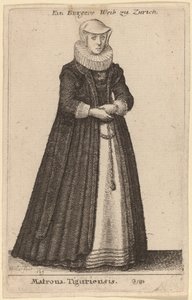 Matrona Tiguriensis autorstwa Wenceslaus Hollar