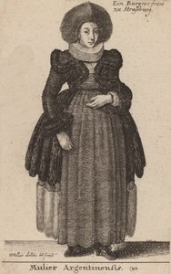 Argentynka. autorstwa Wenceslaus Hollar