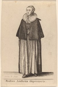 Kobieta z Górnej Austrii autorstwa Wenceslaus Hollar