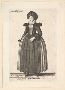 Kobieta z Bazylei autorstwa Wenceslaus Hollar