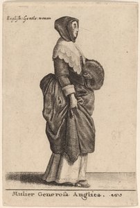 Hojna Angielka autorstwa Wenceslaus Hollar