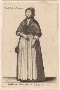 Hojna Angielka autorstwa Wenceslaus Hollar