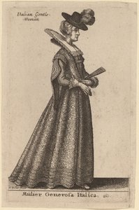 Hojna Włoszka autorstwa Wenceslaus Hollar