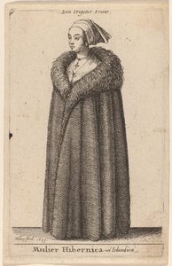 Irlandka autorstwa Wenceslaus Hollar