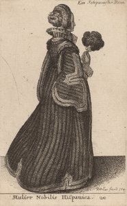 Hiszpańska szlachcianka, prawdopodobnie 1649. autorstwa Wenceslaus Hollar