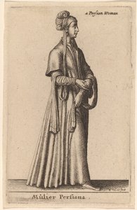 Perska kobieta autorstwa Wenceslaus Hollar