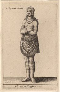 Kobieta z Wirginii autorstwa Wenceslaus Hollar