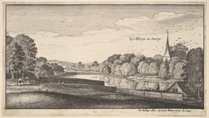 W pobliżu Albury, 1645. autorstwa Wenceslaus Hollar