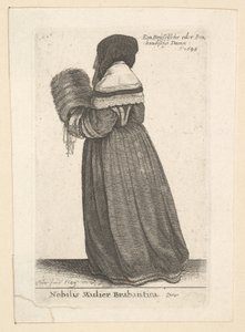 Szlachcianka z Brabancji, Szlachcianka z Brabancji, 1648 autorstwa Wenceslaus Hollar