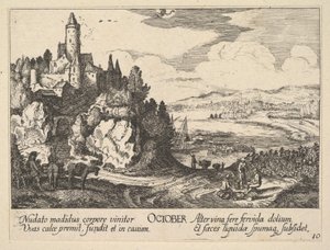 Październik 1628-1629. autorstwa Wenceslaus Hollar