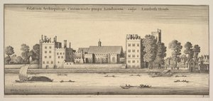 Pałac Arcybiskupa Canterbury pod Londynem Lambeth House Lambeth House: P..., 1647 autorstwa Wenceslaus Hollar