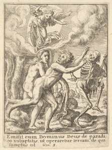 Raj utracony, z tańca śmierci, 1651. autorstwa Wenceslaus Hollar