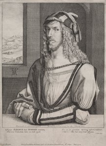 Portret Albrechta Dürera w wieku 26 autorstwa Wenceslaus Hollar