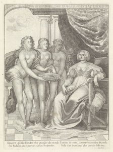 Portret Amalii van Solms Historia wkroczenia Królowej Matki Króla Najbardziej Chrześcijańskiego do Zjednoczonych Prowincji Niderlandów. (tytuł serii) autorstwa Wenceslaus Hollar