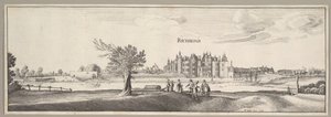 Pałac Richmond, 1638. autorstwa Wenceslaus Hollar