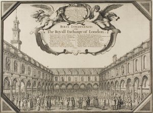 Giełda królewska autorstwa Wenceslaus Hollar