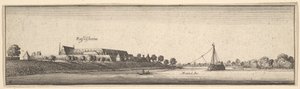 Rüsselsheim, 1642-44. autorstwa Wenceslaus Hollar