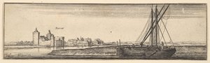 Ruhrort, 1642-44. autorstwa Wenceslaus Hollar