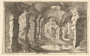 Ruiny Koloseum, ca. 1650 autorstwa Wenceslaus Hollar