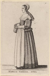 Francuska wieś autorstwa Wenceslaus Hollar