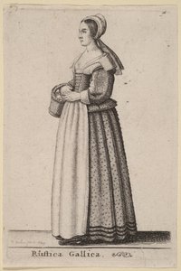 Gallijska scena wiejska autorstwa Wenceslaus Hollar