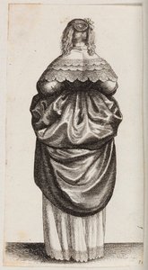 Kobieta widziana od tyłu autorstwa Wenceslaus Hollar