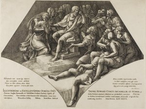 Seleukos i jego syn autorstwa Wenceslaus Hollar