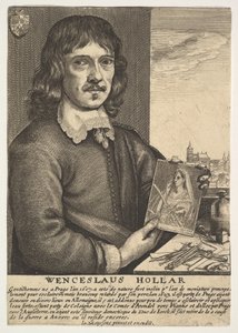 Autoportret, XVII wiek. autorstwa Wenceslaus Hollar