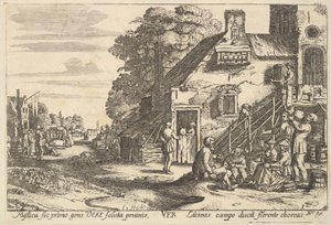 Wiosna, 1629. autorstwa Wenceslaus Hollar