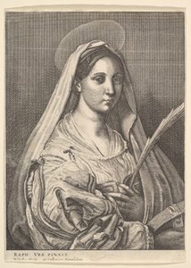 Św. Katarzyna Aleksandryjska, 1644-52. autorstwa Wenceslaus Hollar
