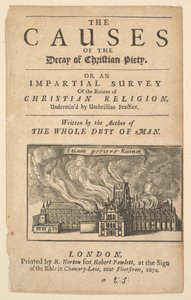 Płonący św. Pawła, Lex ignea, 1671 lub później. autorstwa Wenceslaus Hollar