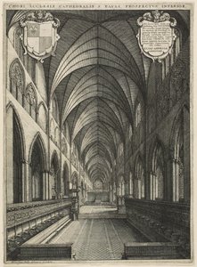 Chór św. Pawła autorstwa Wenceslaus Hollar