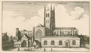 Kościół św. Zbawiciela, Southwark, Londyn autorstwa Wenceslaus Hollar