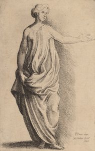 Postać stojąca. autorstwa Wenceslaus Hollar