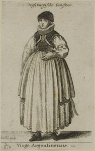 Kobieta ze Strasburga autorstwa Wenceslaus Hollar