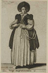 Kobieta ze Strasburga autorstwa Wenceslaus Hollar