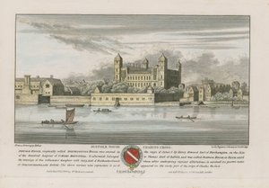 Suffolk House, Charing Cross, Londyn autorstwa Wenceslaus Hollar