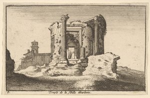 Świątynia Sybilli Tyburtyńskiej, 1650. autorstwa Wenceslaus Hollar