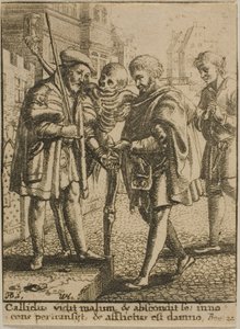 Adwokat i Śmierć autorstwa Wenceslaus Hollar