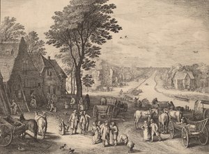 Kanał, 1650. autorstwa Wenceslaus Hollar