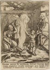 Dziecko i Śmierć autorstwa Wenceslaus Hollar