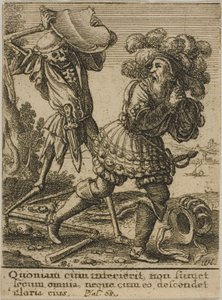 Hrabia i śmierć autorstwa Wenceslaus Hollar