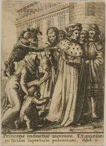 Książę i śmierć autorstwa Wenceslaus Hollar