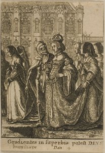 Cesarzowa i Śmierć autorstwa Wenceslaus Hollar
