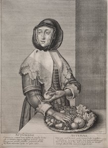 Cztery pory roku: jesień autorstwa Wenceslaus Hollar