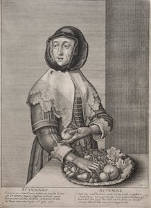Cztery pory roku: jesień 1641. autorstwa Wenceslaus Hollar