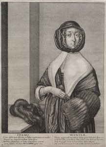 Cztery pory roku: zima autorstwa Wenceslaus Hollar