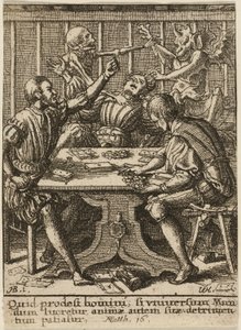 Igrzyska i śmierć, z filmu Taniec śmierci autorstwa Wenceslaus Hollar