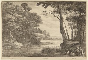Polowanie na czaple autorstwa Wenceslaus Hollar