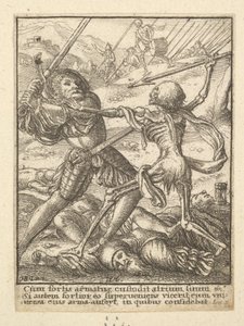 Rycerz z Tańca Śmierci, 1651. autorstwa Wenceslaus Hollar